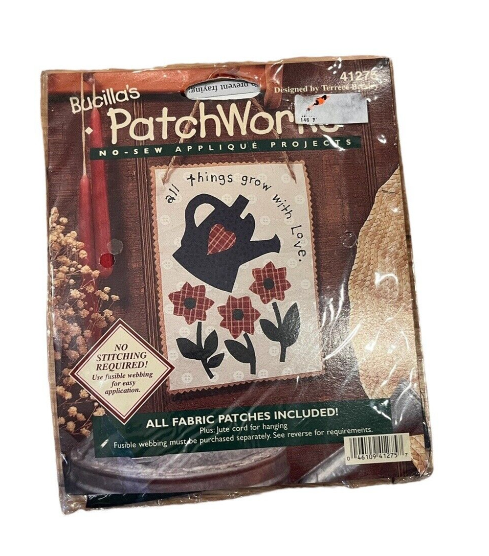 All Things Grow w/ Love Bucilla's PatchWorks No-sew Applique Project Kit 41275